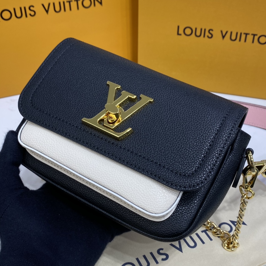 Louis Vuitton LOCKME TENDER Shoudler Bag M58557 Black